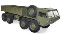 U.S. Militaire vrachtwagen 8x8 met laadruimte Schaal 1 op 12 RTR Leger groen